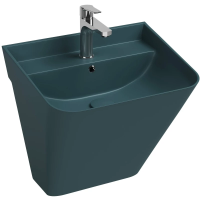 Раковина Isvea Sott'Aqua 10SQ37002SV-2P подвесная, 50x42 см, изумрудный матовый