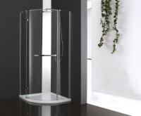 Душевой уголок Cezares Bergamo R-1 Arco 100x100 BERGAMO-W-R-1-100-ARCO-C-Cr-L-IV IV профиль Хром стекло прозрачное