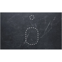 Столешница 90,1 см Black Olive Light Lappato La Fenice Granite FNC-03-VS03-90