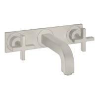 Смеситель Axor Citterio для раковины 226, встраиваемый, излив: 22.6см., с панелью, цвет: сталь