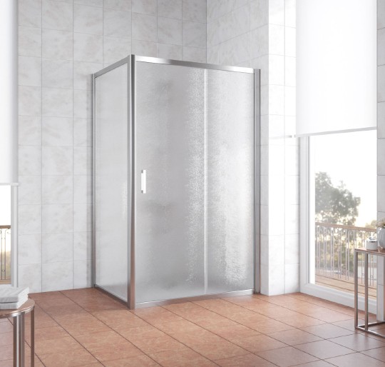 душевой уголок vegas glass zp+zpv 120*80 08 02 профиль глянцевый хром, стекло шиншилла