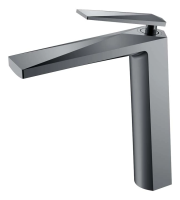 Смеситель для раковины Boheme Venturo 372-SGM Оружейная сталь глянцевая