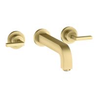 Смеситель Axor Citterio для раковины 222, встраиваемый, излив: 22.2см., ручка: рычаг, цвет: шлифованная медь