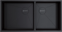 Мойка кухонная Omoikiri Taki 85-2-LB-U/IF-GB графит