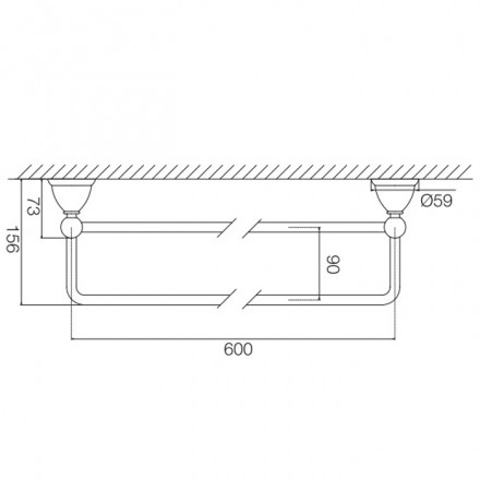 ПолотенцедержательFima Carlo Frattini Style F6041/60CR