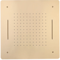 Потолочный душ Boheme 428-G 600 мм, 2 режима, золотой