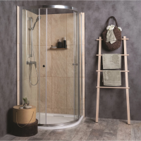 Душевой уголок Jacob Delafon Serenity 90×90 E14R90-GA профиль хром, стекло прозрачное