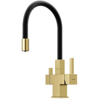 Смеситель для кухни Sancos Arno SC4005BG Золото брашированное Черный
