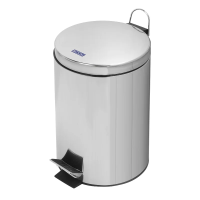 Урна BXG TCR-20L 20 л, хром