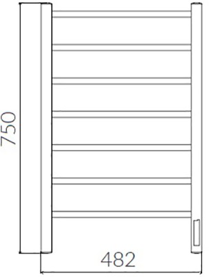 полотенцесушитель электрический terminus виктория п7 450x750 4660059580159