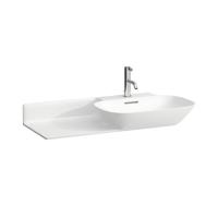 Раковина 90х45х12см.Laufen INO 8.1330.1.757.104.1, накладная, 1 отв., полка слева, цвет: белый матовый
