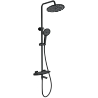 Душевая система Wonzon & Woghand Neo WW-B3035-A2-MB 255 мм, с термостатом, черный матовый