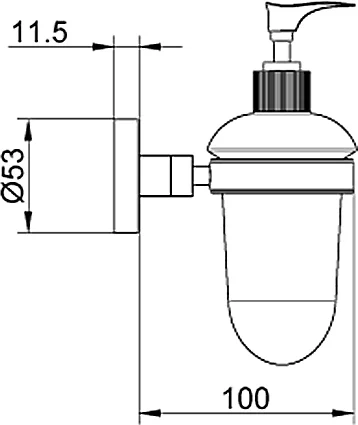 Дозатор для мыла AZARIO Nessy AZ-73112 хром Дозатор для мыла AZARIO Nessy AZ-73112 хром