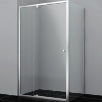 Душевая стенка WasserKRAFT Aula 80 11P04-RP80 профиль хром, стекло прозрачное