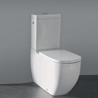 Унитаз компакт Laufen Palomba 8.2480.1.000.000.1, безободковый, без бачка и сиденья, цвет: белый