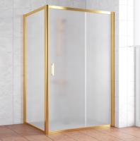 Душевой уголок Vegas Glass ZP+ZPV 140*80 09 10 профиль золото, стекло, стекло сатин