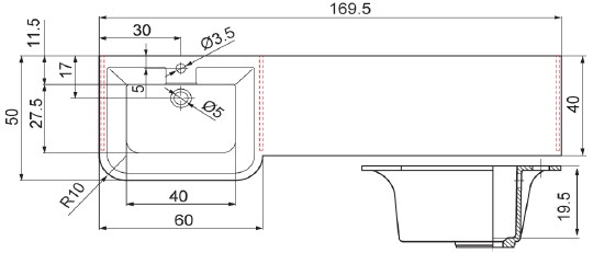 раковина над стиральной машиной цвет и стиль мариvanna нф-00007516 170 l