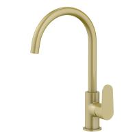 Смеситель для кухни Aquatek Оберон AQ1282BG цвет Золото шлифованное