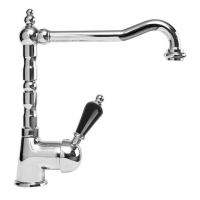 Смеситель для кухни хром, ручка Swarovski Nero Cezares Vintage VINTAGE-LLM2-01-Sw-N