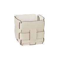Корзинка ADJ Mini Bottega 1013.16/10 для мелочей, 12x12xH13 см, панна котта/белый