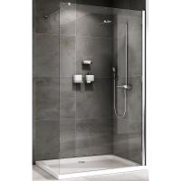 Душевая перегородка Abber Immer Offen 120 AG61120 профиль хром, стекло прозрачное