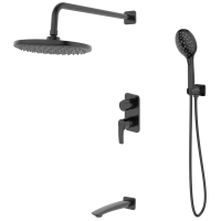 Душевая система IDDIS Ray RAYBL03i68, черный матовый