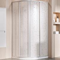 Душевой уголок Ravak Supernova SKCP4-80 80×80 3114OU0211 профиль Сатин витраж пластик Pearl