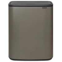 Мусорное ведро Brabantia Bo Touch Bin 223068 60 л, платиновое