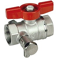 Шаровой кран со станд.проходом цвет хромир.3/4"