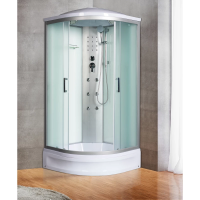 Душевая кабина River Dunay 80x80x26 МТ 10000003136 профиль Матовый хром задняя стенка Белая Душевая кабина River Dunay 80x80x26 МТ 10000003136 профиль Матовый хром задняя стенка Белая