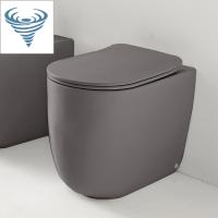 Унитаз безободковый пристенный Kerasan Nolita 531989, Tornado, цвет: Ferro matt