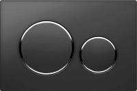 Кнопка для инсталляции Vincea черный матовый/глянцевый хром/черный матовый VFP-005MB