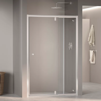 Душевая дверь в нишу RGW Passage PA-02 New 120x185, профиль хром, стекло прозрачное