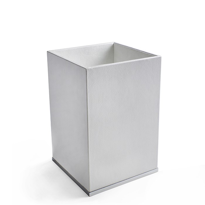 Ведро для мусора 3SC Snowy SN65ASL белое/хром