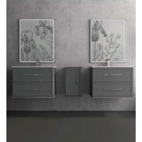 Зеркало Cezares Tiffany 45084 73x90 см, с LED-подсветкой, антизапотеванием, Grigio Nuvola