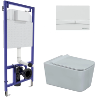 Комплект подвесной унитаз Berges Floe + система инсталляции Berges Novum F1 043283