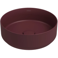 Раковина Isvea Infinity 10NF65036SV-2R накладная, Ø36 см, бордовый матовый