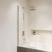 Шторка на ванну RGW Screens SC-009 80х150 351100908-11 профиль хром, стекло прозрачное