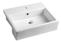 Раковина Isvea Purita 10PL52050SV полувстраиваемая, 50x42 см, белый