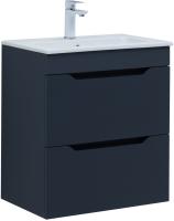 Тумба под раковину Aquanet Практика 00330458 2 ящика, 57,8x38,9 см, маренго