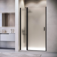 Душевая дверь в нишу RGW Leipzig LE-004-B 1200х1950 профиль черный, стекло матовое