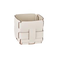 Корзинка ADJ Mini Bottega 1013.10/16 для мелочей, 12x12xH13 см, белый/панна котта
