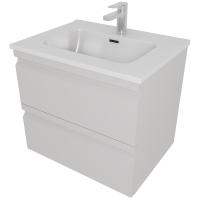 Тумба с раковиной Aquatek Вега 60 AQ77060-LG подвесная Серый туман