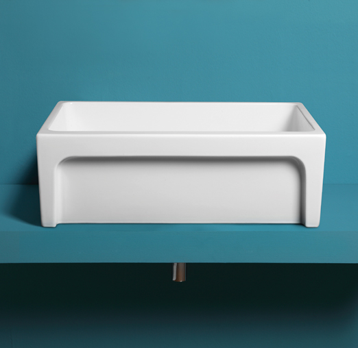 кухонная мойка 75 см simas q500bi, цвет белый