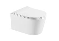 Унитаз Aquatek Оберон AQ1363WT-00 подвесной цвет Белый с сиденьем Микролифт