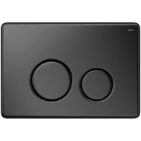 Кнопка для инсталляции IDDIS Unisteel UNS01MBi77 нержавеющая сталь, черная