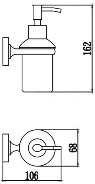 Дозатор для мыла D-lin 111 D295111 черный