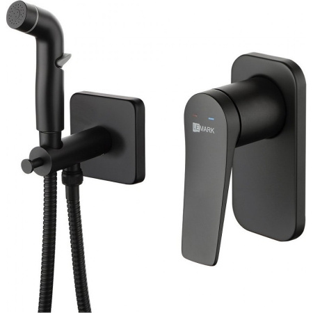 Гигиенический душ со смесителем Lemark Bronx LM3719BL Черный