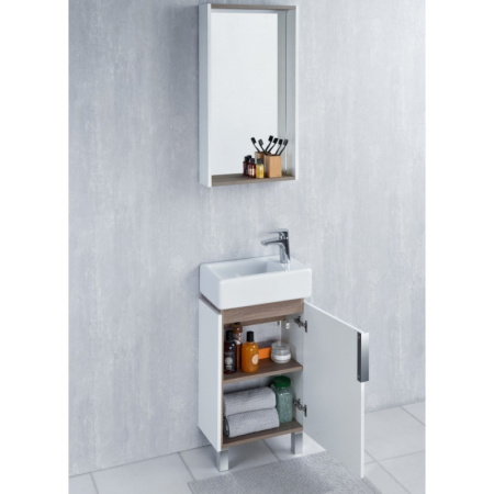 Зеркало Акватон Бэлла 46 1A221702BBAZ0 с подсветкой Белое Джарра