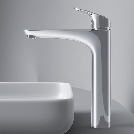 смеситель am.pm like f8092000 для раковины, высокий, цвет хром